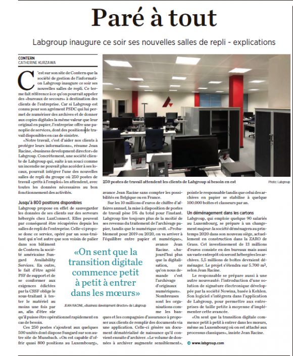 Article – Lëtzebuerger Journal