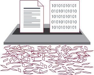 The secure destruction of paper documents is achieved by shredding and is aligned with Industry Norms.